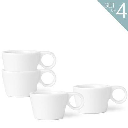 Набор чайных чашек 4шт 0.08л VIVA Scandinavia Jaimi Белый