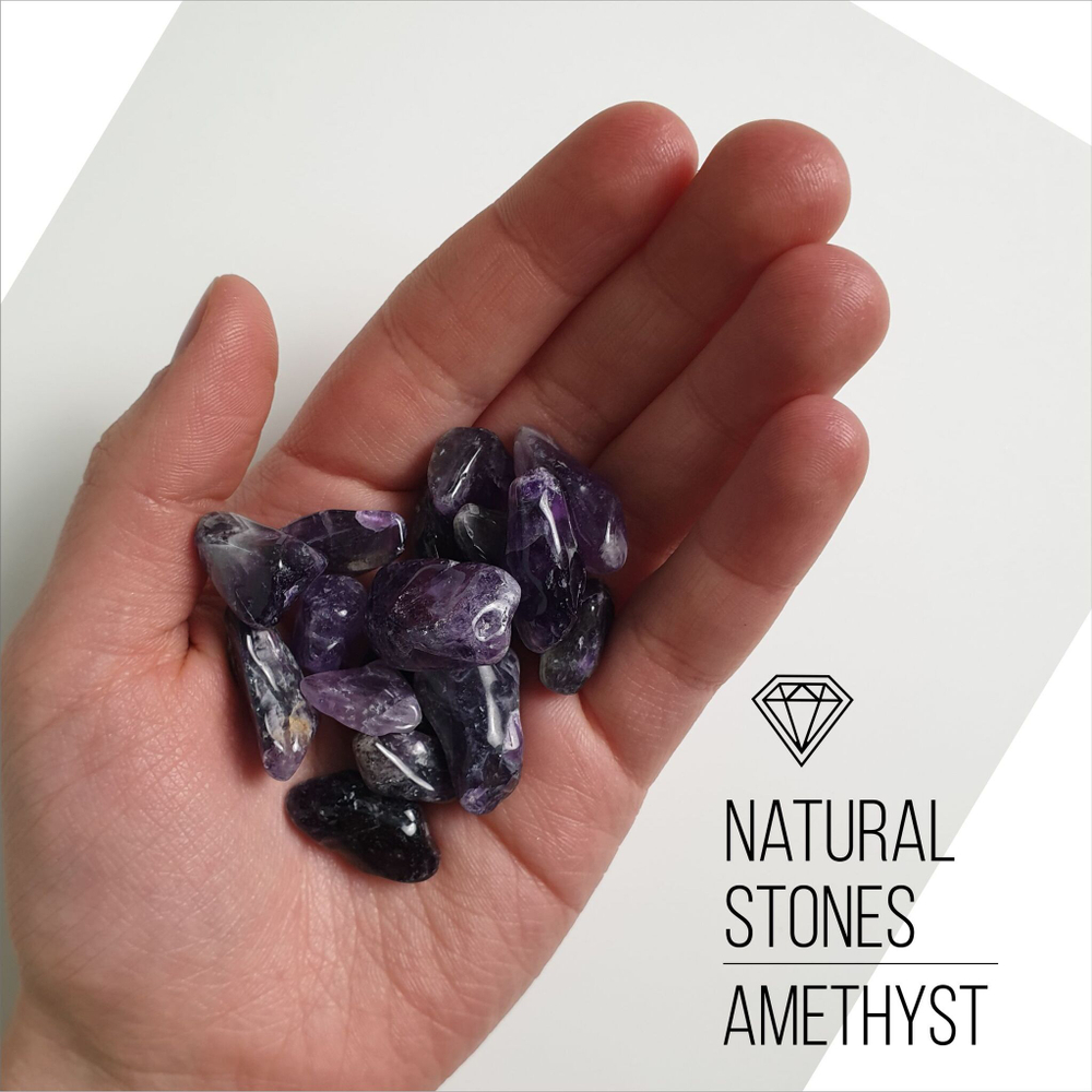 Натуральный аметист Amethyst, 10-20 мм, 100гр