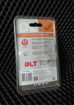 Коронка алмазная для керамогранита и камня DLT TOP, 15мм, арт.2092