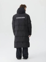 Удлиненный пуховик с логотипом Hardsnowboard