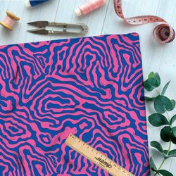 Ткань Ниагара Софт красочный лабиринт