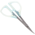 Ножницы маникюрные в пакете «Ultramarine», для кутикулы, загнутые, пластиковые ручки, 9см