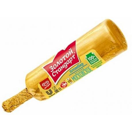 Мороженое Золотой стандарт Московское фольга 80 гр