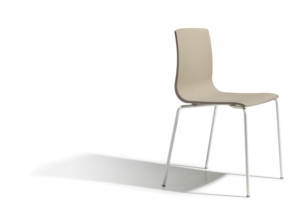 Стул пластиковый Scab Design Alice, лен, тортора
