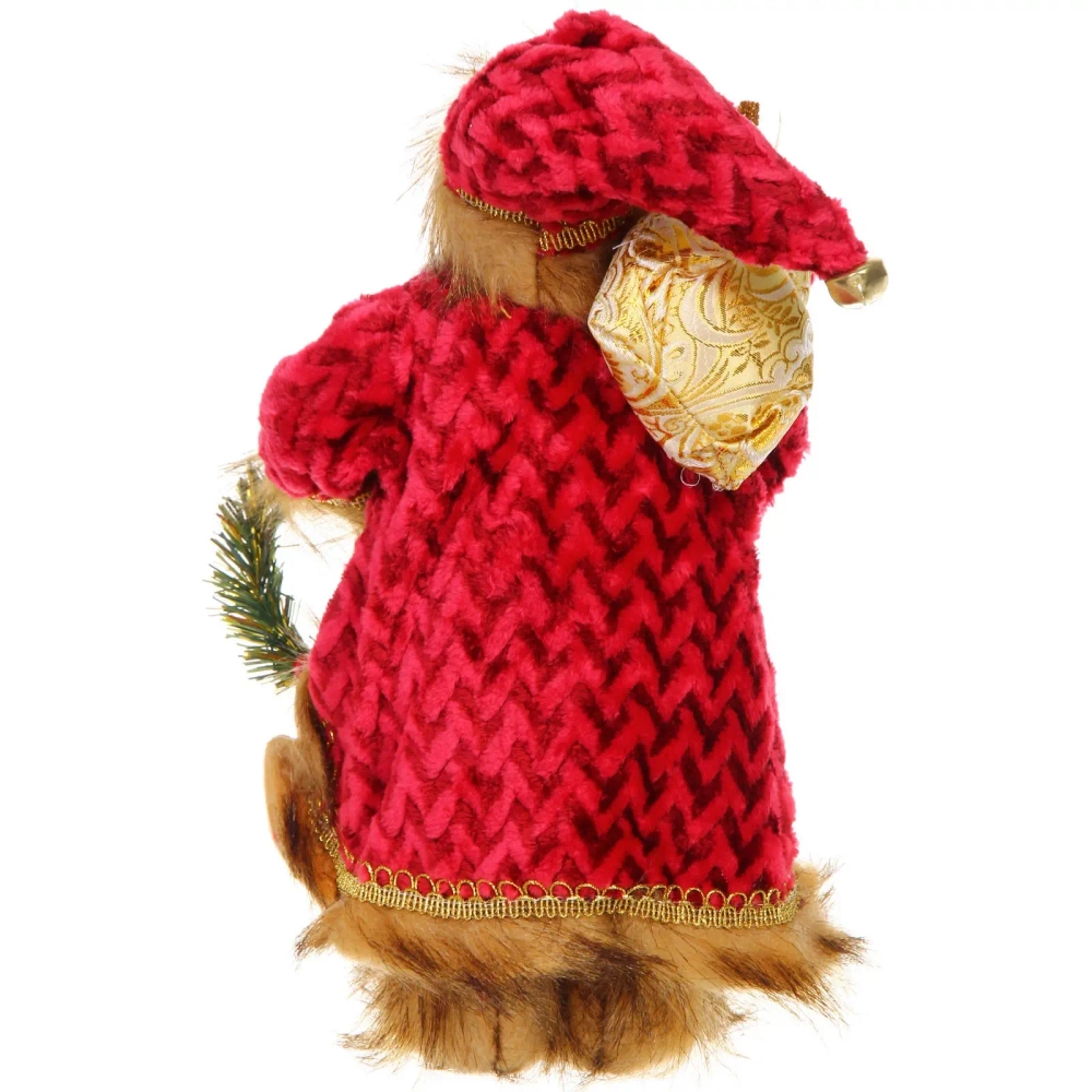 Дед Мороз - Лесовичок «Новый год на пороге» 30 см, Красный