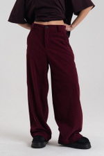 Брюки свободные вельвет