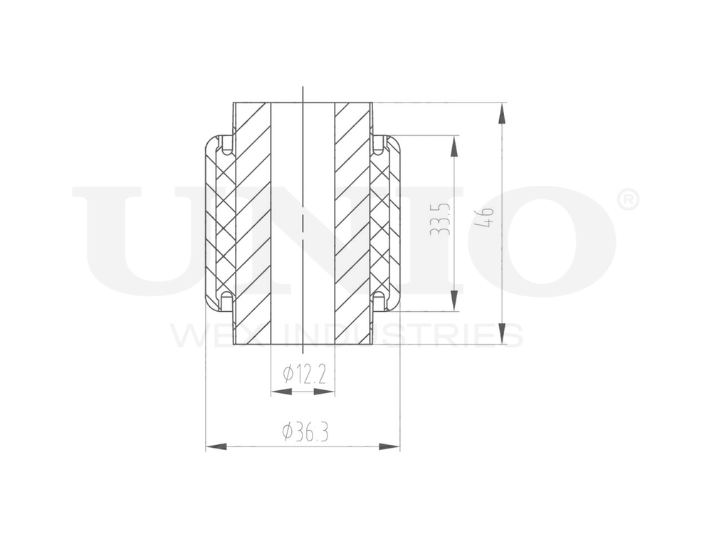 Сайлентблок заднего верхнего рычага UNIO RMP-20097