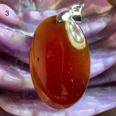 39016 Гранат Спессартин Кулон 18*28мм  (Заряжено на Удачу)