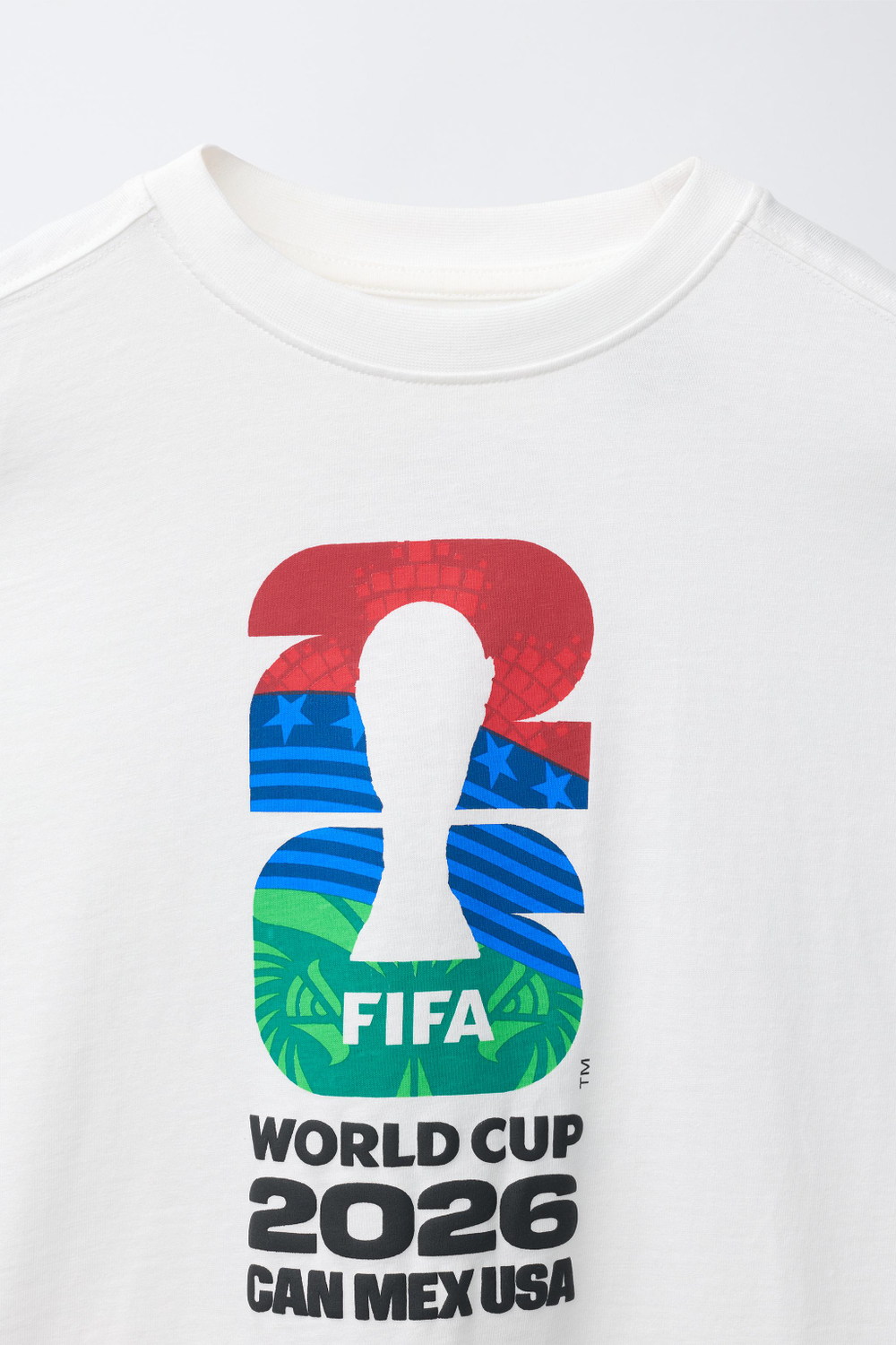 ZARA ФУТБОЛКА FIFA WORLD CUP ™ 2026, БЕЛЫЙ