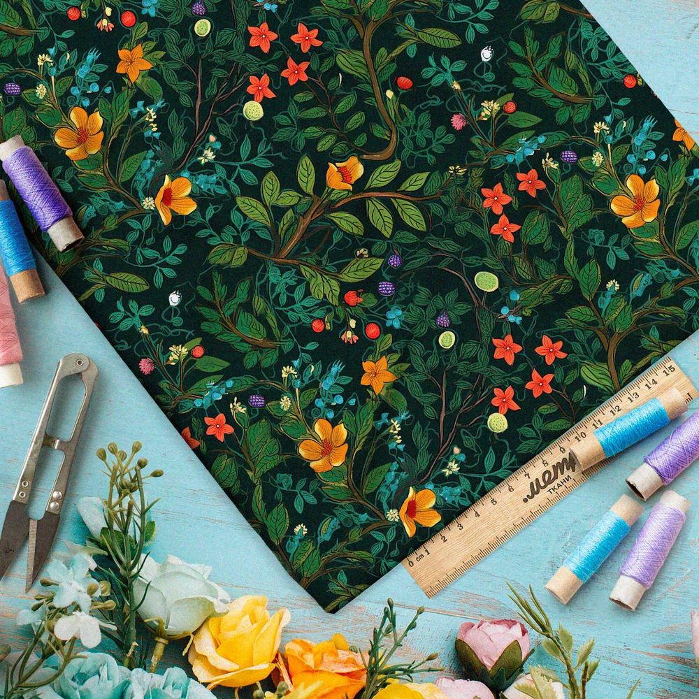 Ткань Барби ночная мелодия