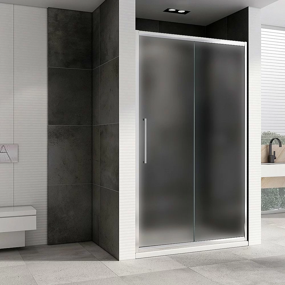 Душевая дверь ABBER Schwarzer Diamant AG30140MH 140 стекло матовое/профиль хром