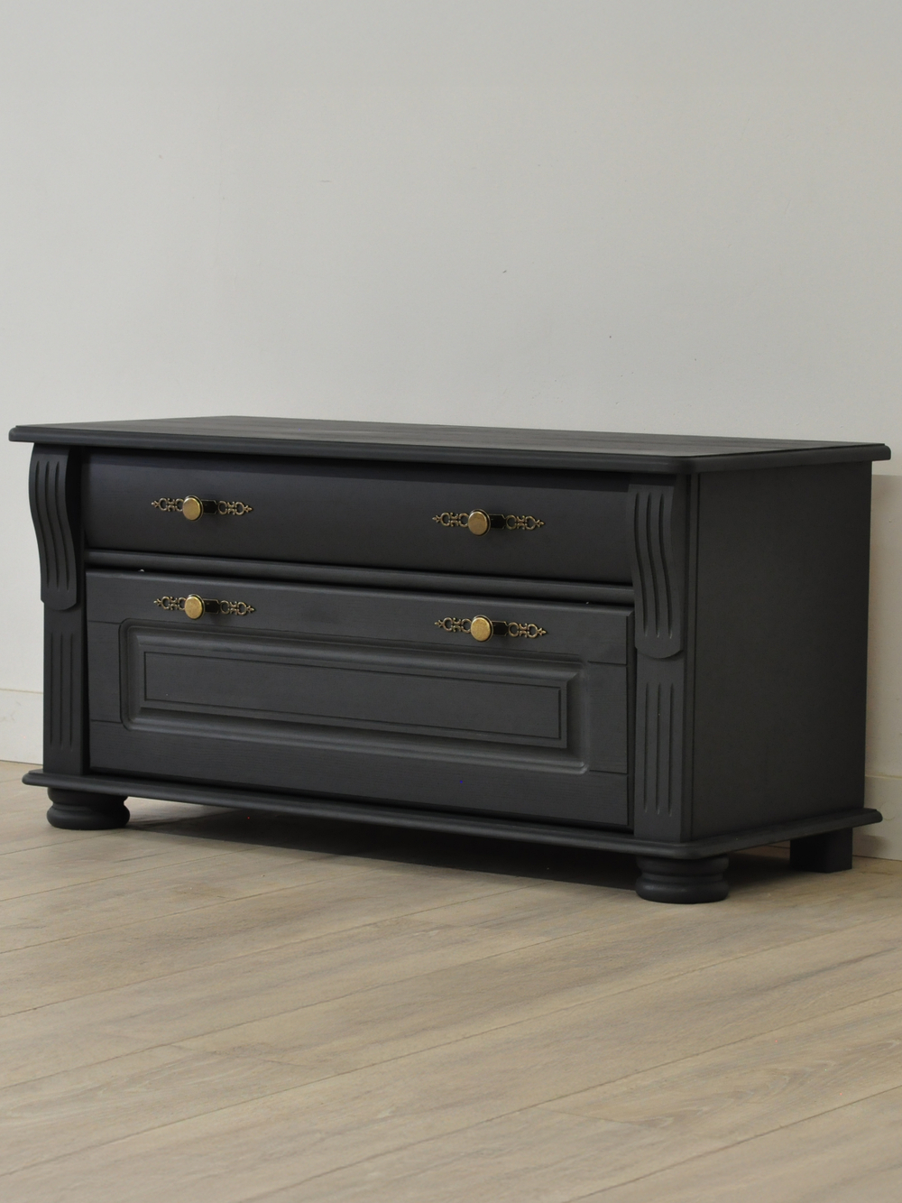 Скамья в прихожую Сюзанна из сосны, обувница