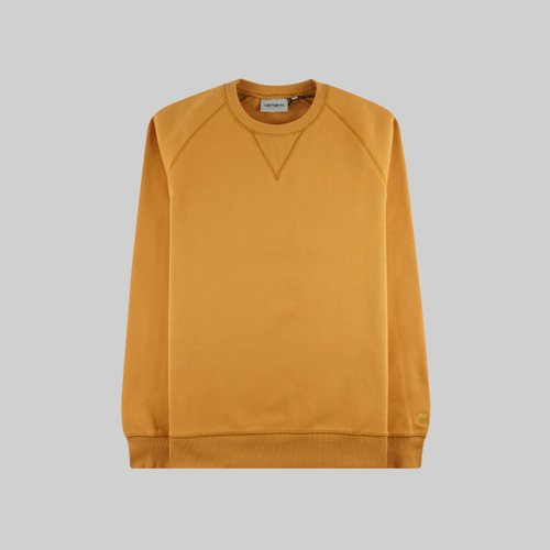 Толстовка мужская Carhartt WIP Chase 13 Oz артикул:I026383_yellow - купить в магазине Дайс