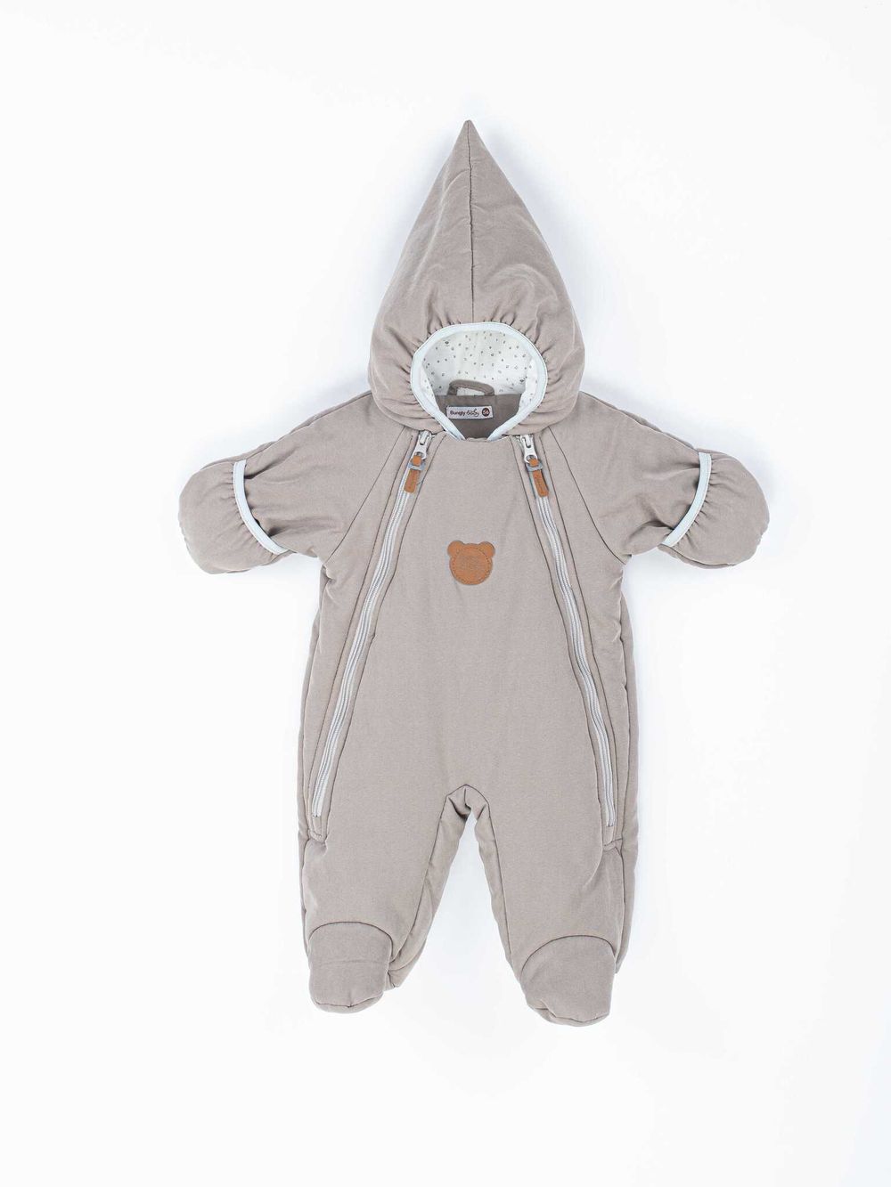 Комбинезон демисезонный с закрытой ножкой "Какао" 0+