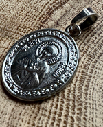 Нательная именная икона святая Раиса (Ираида) с серебрением