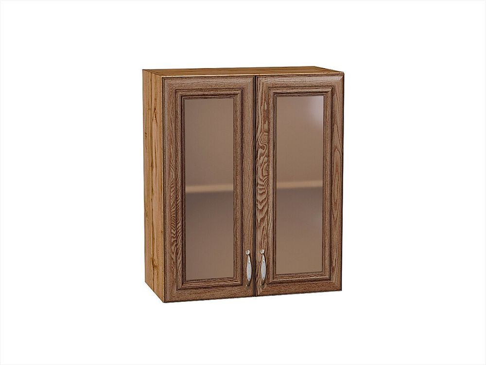 Шкаф верхний с 2-мя остекленными дверцами Шале