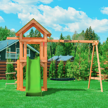 Детский игровой комплекс UNIX Kids (6 in 1) Light Green