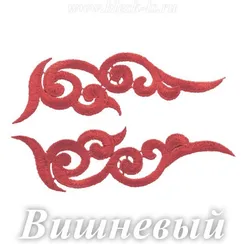 Лейсы кружевные, Вишневый (модель H)