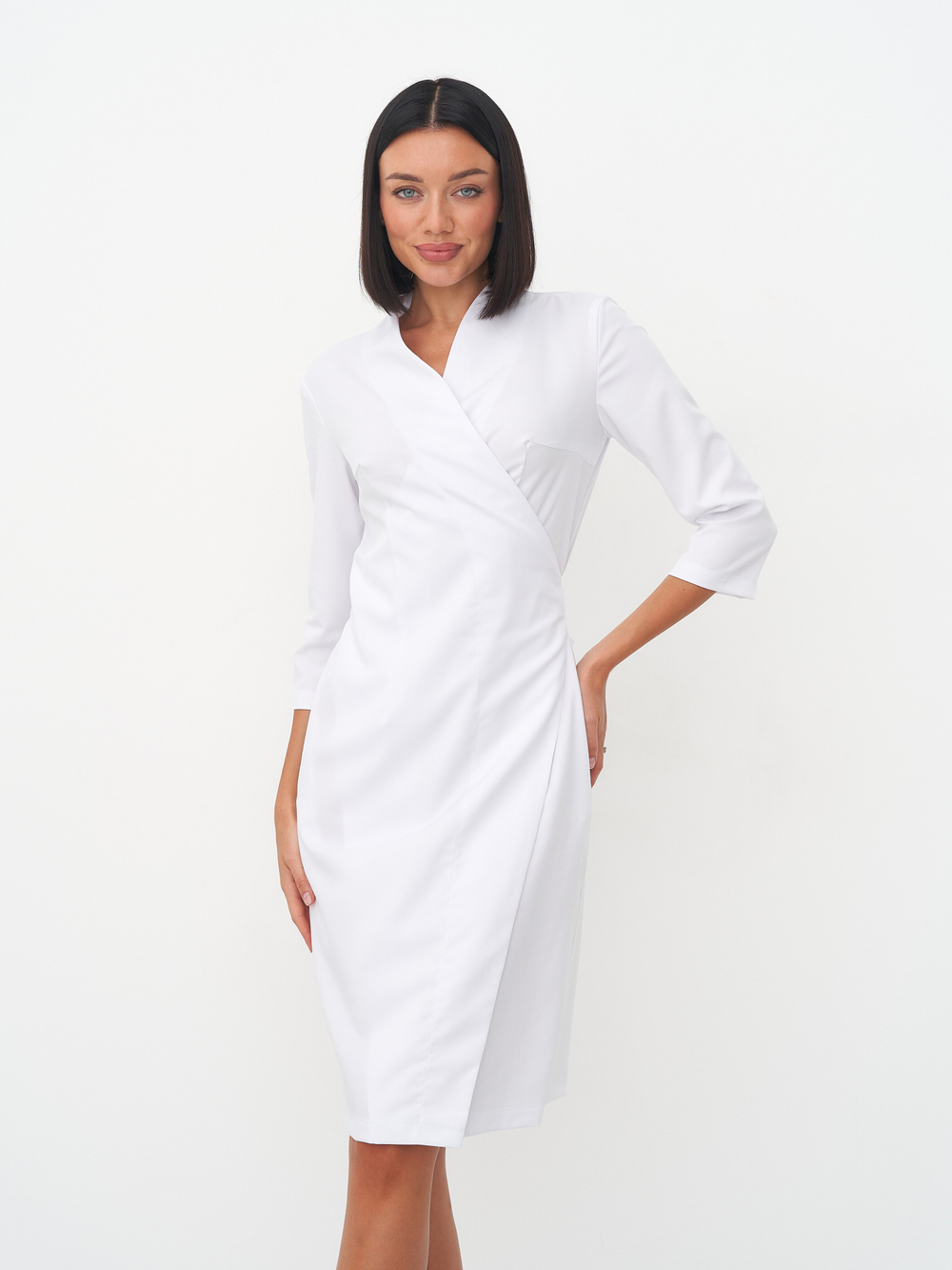 Халат женский м184 soft premium белый