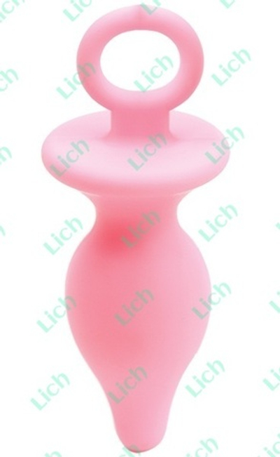 Розовая анальная пробка POP PLUGS medium