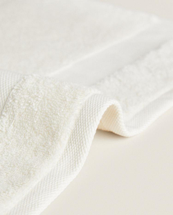 ZARA HOME ПОЛОТЕНЦЕ ИЗ ХЛОПКА ВЫСШЕГО КАЧЕСТВА, ЦВЕТ СЛОНОВОЙ КОСТИ