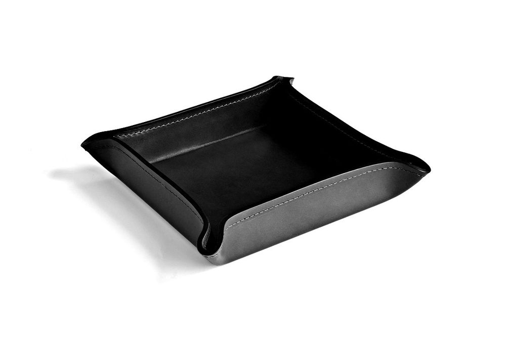 Лоток большой LUXE из кожи Full Grain Bologna Black
