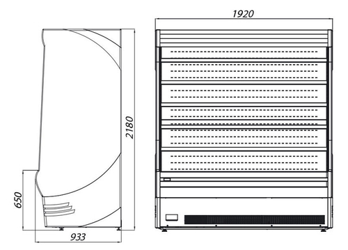 Холодильная горка Hawk 190