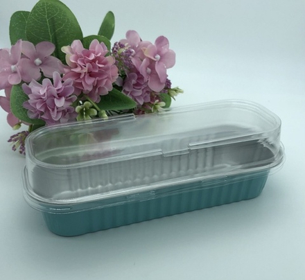 Форма для выпечки 4,5*14,5*3см эклер с крышкой №35 алюм 12шт