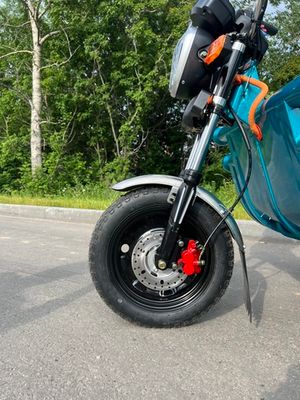 Грузовой электрический трицикл IKINGI CARGO C06 1500W (60V/45Ah) - Бирюзовый фото №19