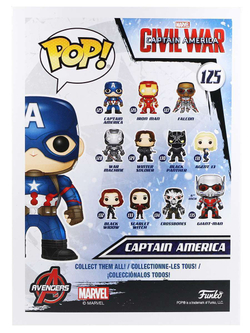 Фигурка Funko POP! Bobble Marvel Captain America Civil War Captain America (125) 7223