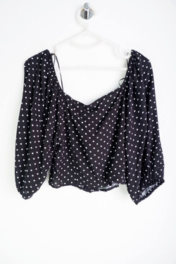 Топ Gloria Jeans в горошек, маркировка XS, визуально на 42 размер