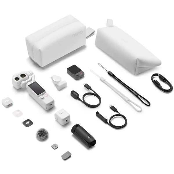 Экшн-камера DJI Osmo Pocket 4P Vlog Combo Белый | Pearl White