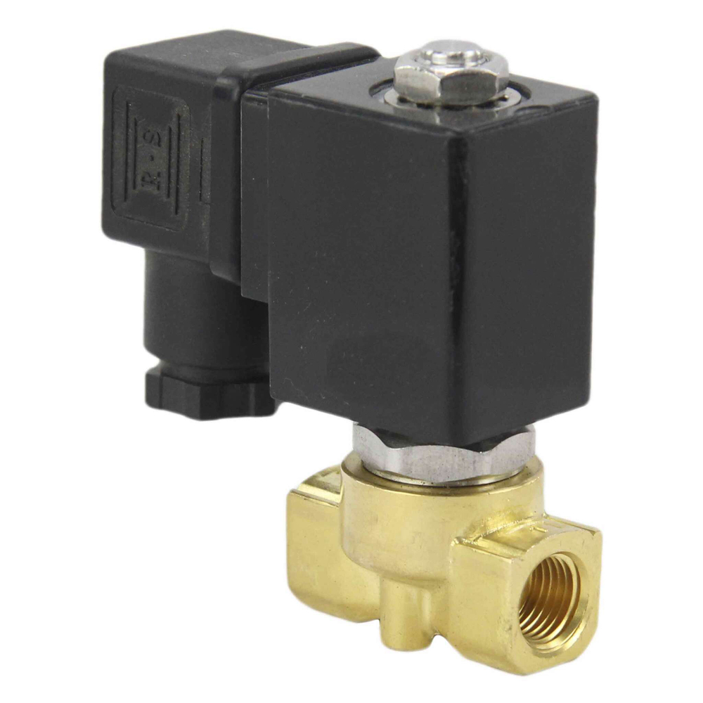 Two way normally closed with zero pressure differential electric solenoid valve Elephant VS2W-700 P-Z-NC PTFE G 24V, body material - brass, seal - PTFE, with coil YS-018 24V