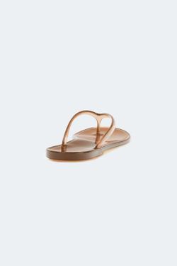 ZARA ШЛЕПАНЦЫ ИЗ РЕЗИНЫ, КОРИЧНЕВЫЙ