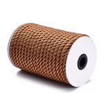 Шнур витой 8мм, коричневый (1м)