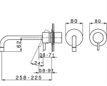 Смеситель для раковины Cisal LESS NEW LN00551721