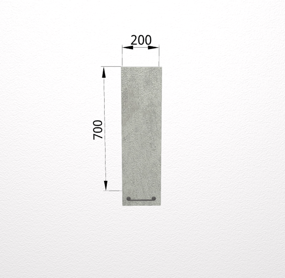 Лофт Бетон светлый П 200