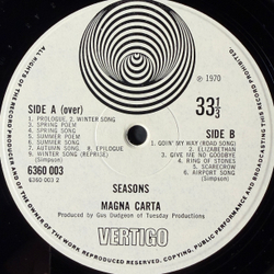 Виниловая пластинка Magna Carta ‎– Seasons LP