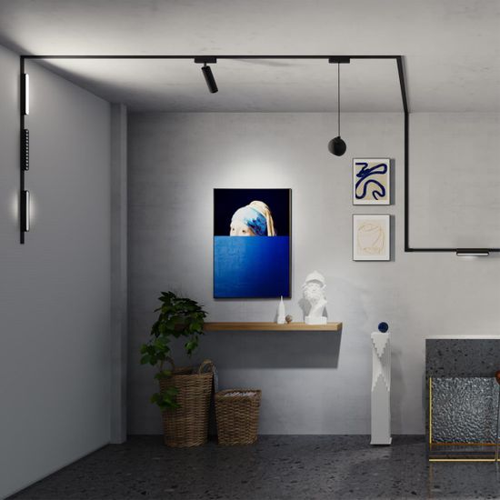 359098 SHINO NT23 190 черный Трековый светильник для низков. шинопровода IP20 LED 4000K 12W 48V 960Лм SMAL