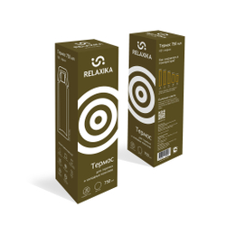 Термос Relaxika 101 (0,75 литра), хаки (без лого)