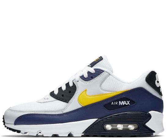 Кроссовки Nike Air Max 90 Essential  White\Blue\Yellow