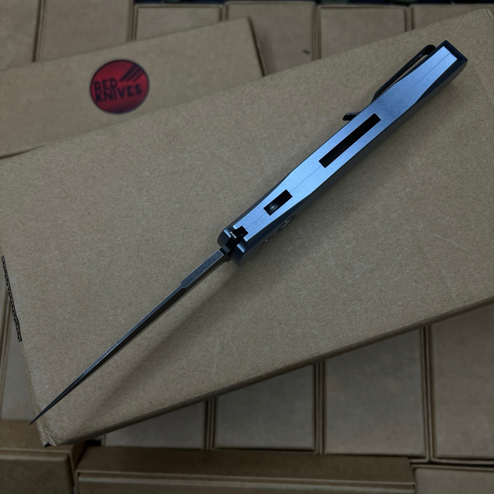 Нож Pro-Tech DON - небесная рукоять алюминий, клинок блэквош