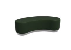 Vermont Пуфик PV-7 Latte Lux 412/Серебро 1500*620*425