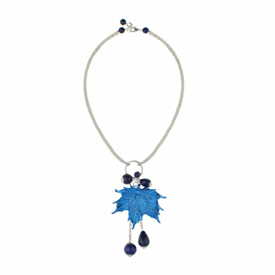 Колье лист Ester Bijoux Канадский Клён CL860-S BW