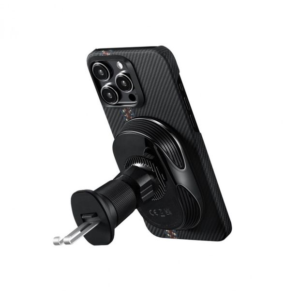 Держатель Pitaka NEW MagEZ Car Mount Pro 2 Qi 2 MagSafe vent Черный | Black