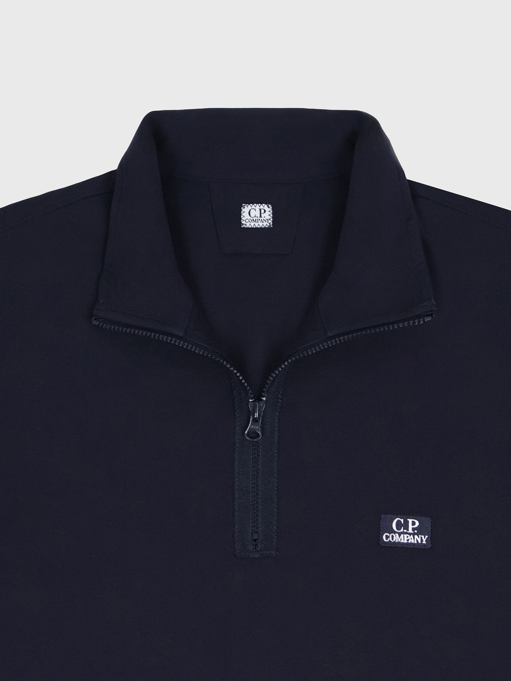 Поло на молнии 1/4 C.P. Company Stretch Piquet Navy