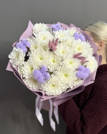 Авторский букет в сиреневой гамме