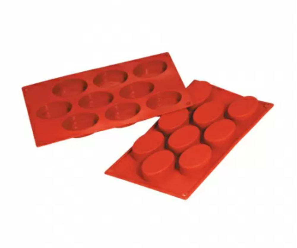 Форма силиконовая P.L. Proff Cuisine "Овал" 16 ячеек 55*33 мм, h 20 мм (30*17,5 см)