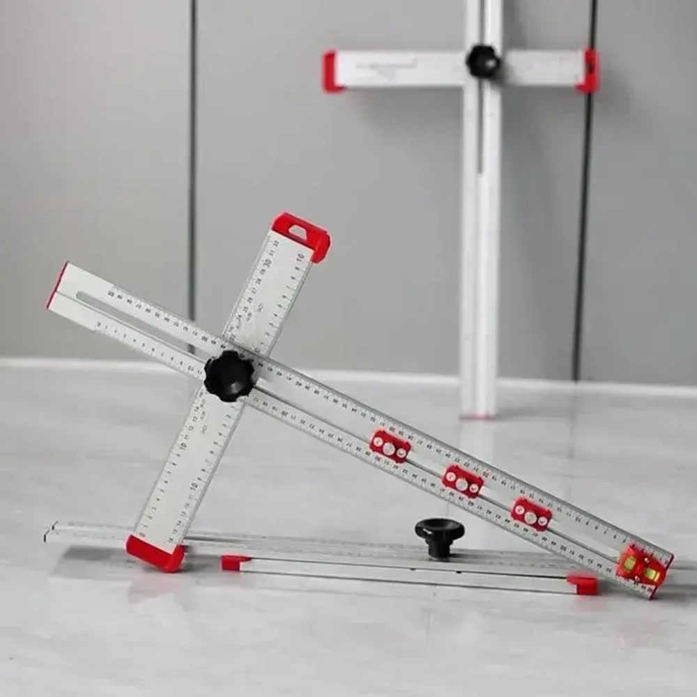 Регулируемый Угольник линейка 60 см Т-образная линейка алюминий