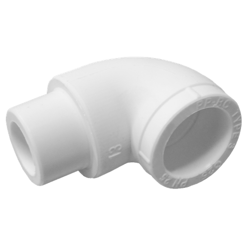 Угольник PP-R белый внутр/наруж пайка Дн 20х90гр VALFEX 10110020